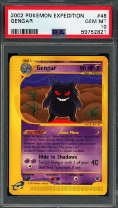 2002 Pokemon Expedition Gengar 48/165 PSA 10 Gem Mint