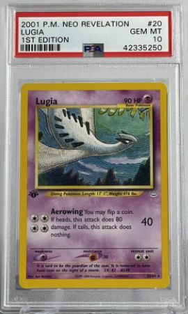 Pokemon Neo Revelation 1st Edition LUGIA 20/64 PSA 10 GEM MINT