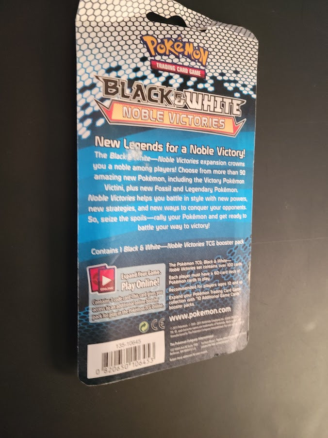 Pokemon Black & White Noble Victories Blister Booster Pack Factory Sealed