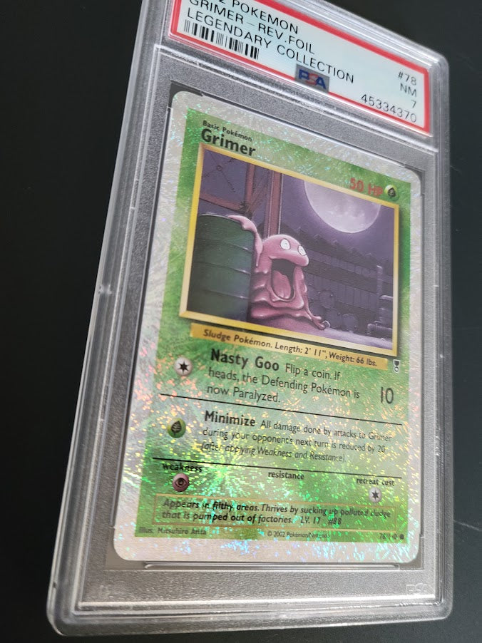 PSA 7 Near Mint Grimer Legendary Collection Reverse Holo Foil 78 2002 Pokemon