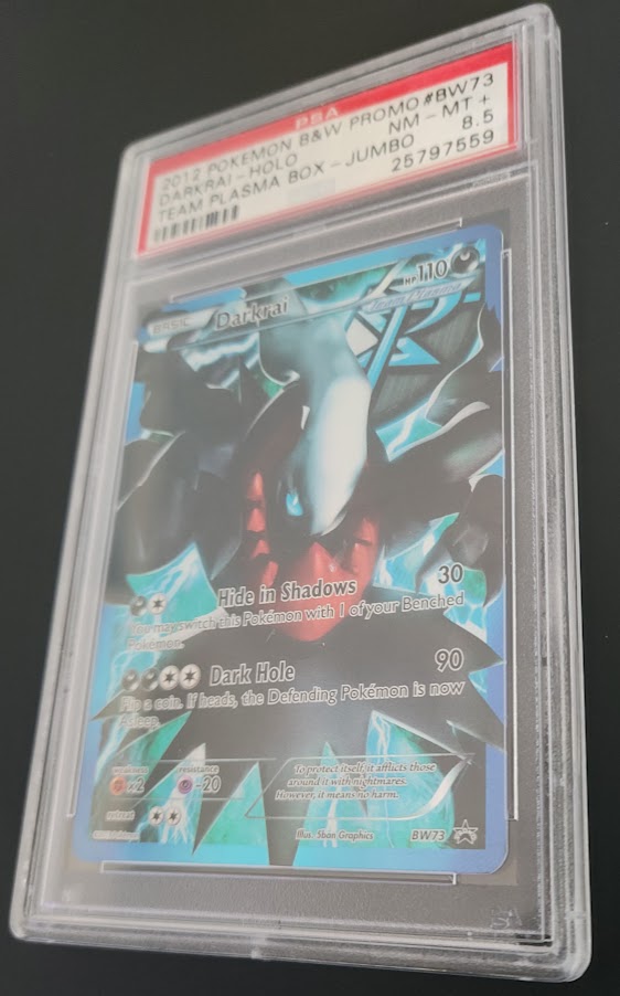 PSA 8.5 Darkrai BW73 Black Star Promo Team Plasma Box Full Art Pokemon Card