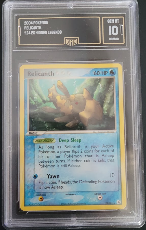 2004 Pokemon Hidden Legends Relicanth GMA 10 24/101