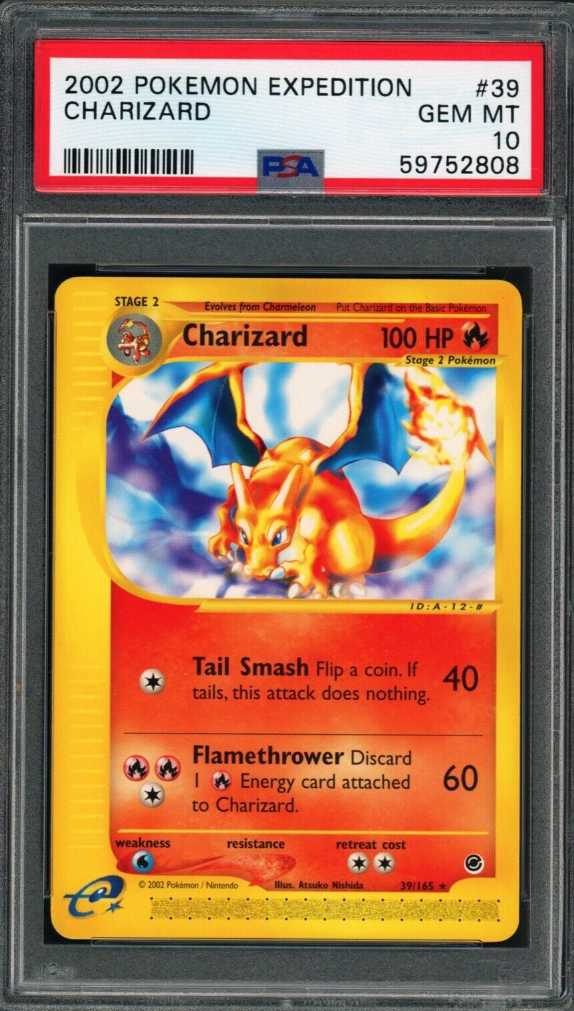 Charizard Non-Holo Expedition E-Series 39/165 PSA 10 Gem Mint Pokemon